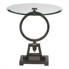 Adan Glass Accent Table