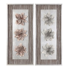 Adrienn Foliage Shadow Box, Set of 2
