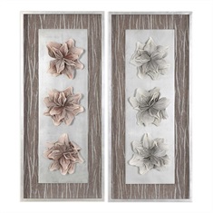 Adrienn Foliage Shadow Box, Set Of 2