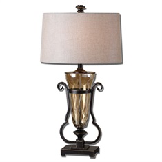 Aemiliana Amber Glass Table Lamp