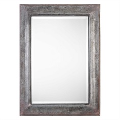 Agathon Aged Stone Gray Mirror