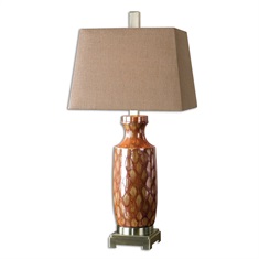Aguilar Rust Red Table Lamp