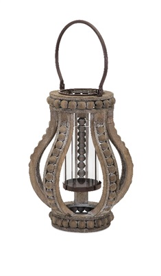 Akiko Small Wooden Lantern