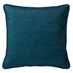 Alamosa Teal Leopard Chenille Euro Sham