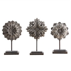 Alarik Aged Ivory Florals, S/3