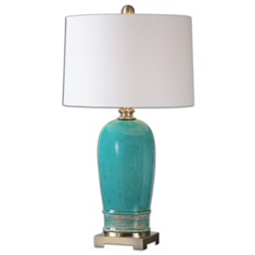 Albertus Crackle Blue Table Lamp
