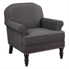 Alroy Charcoal Gray Armchair
