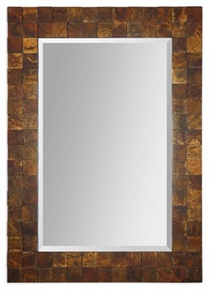 Ambrosia Copper Mosaic Mirror