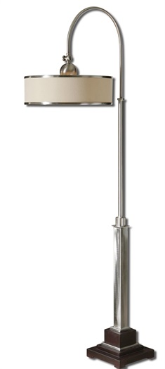 Amerigo Brushed Aluminum Floor Lamp