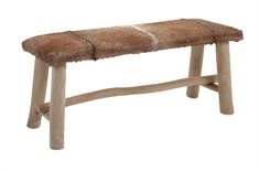 Andros Animal Hide Bench