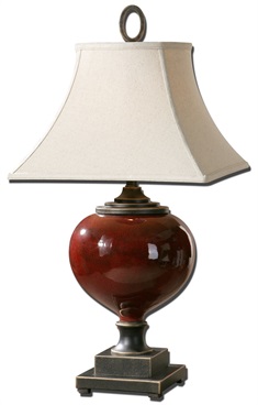 Anka Red Table Lamp