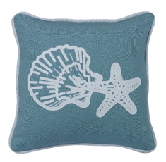 Aqua Linen Pillow