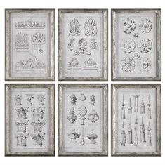 Architectural Accents Prints S/6