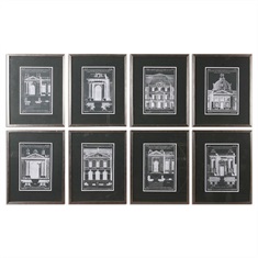 Architecturals Vintage Art, S/8