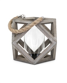 Ares Small Wood Lantern