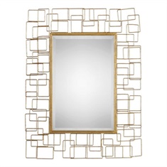 Asner Modern Gold Mirror