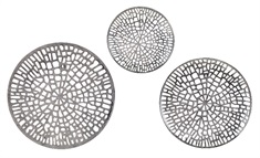 Barton Aluminum Decorative Chargers - Set of 3