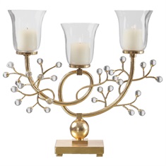 Bede Metallic Gold Candelabra