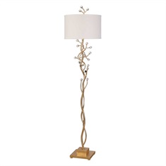 Bede Metallic Gold Floor Lamp