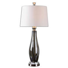Belinus Gray Glass Table Lamp