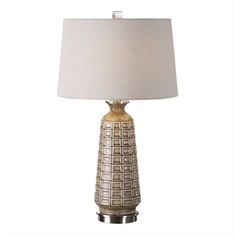 Belser Brown Glaze Table Lamp