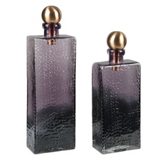 Benedetto Glass Bottles, S/2