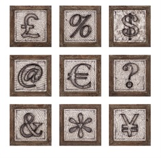 Beth Kushnick Symbols Wall Décor - Ast 9