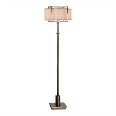Bettino Antique Brass Floor Lamp