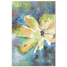 Blossom In Yellow Hand Painted Art