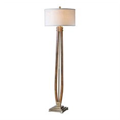 Boydton Burnished Wood Floor Lamp