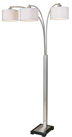 Bradenton Nickel 3 Light Floor Lamp