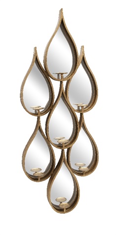 Calypso Wall Mirror Candleholder