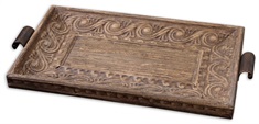 Camillus Wood Framed Decorative Tray