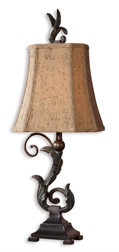 Caperana Black Buffet Lamps Set/2