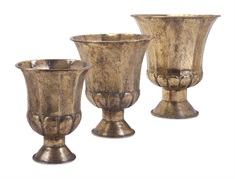 Carlisle Metal Pots - Set of 3