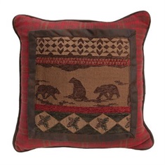 Cascade Lodge Bear Pillow