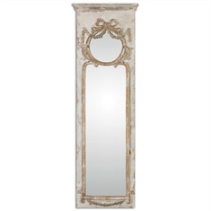 Casella Antiqued Ivory Wall Mirror