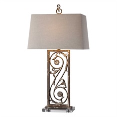 Catania Aged White Table Lamp