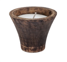 Cayman Small Wood and Wax Candle