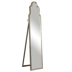 Cerano Arched Silver Mirror
