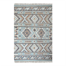 Chaparral Aqua Hand Woven Rug Swatch