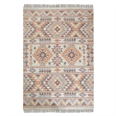 Chaparral Rust Orange Hand Woven Rug Swatch