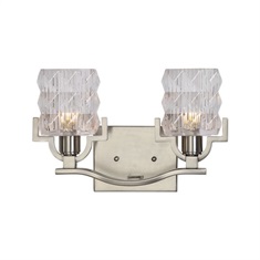 Copeman Brushed Nickel 2 Light Vanity Strip