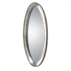 Copparo Silver Oval Mirror