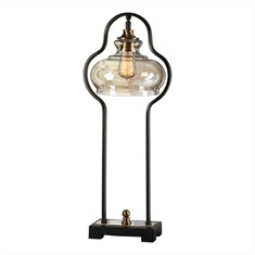 Cotulla Aged Black Desk Lamp