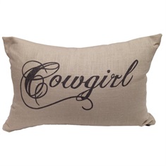 Crestwood Cowgirl Script Pillow