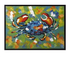 Crabby Framed Oil Painting