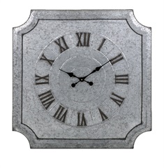 Crestin Galvanized Wall Clock