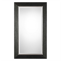 Creston Oversized Mottled Black Mirror