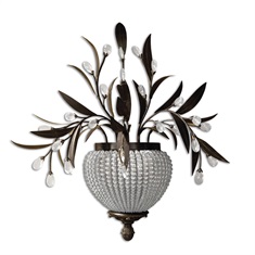 Cristal De Lisbon 2 Light Wall Sconce